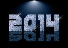 Diamond 2014 New year banner. Vector illustration stock illustration Diamond 2014 New year banner. Vector illustration stock illustration