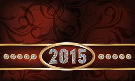 Diamond 2015 new year invitation card. Vector royalty free illustration Diamond 2015 new year invitation card. Vector royalty free illustration
