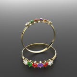 Diamond Rings façonnez le bijou illustration 3D illustration stock Diamond Rings façonnez le bijou illustration 3D illustration stock