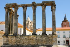 Diana Temple ruins in Evora - Portugal