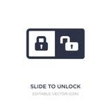 diapositiva para desbloquear el icono en el fondo blanco Ejemplo simple del elemento del concepto de UI libre illustration diapositiva para desbloquear el icono en el fondo blanco Ejemplo simple del elemento del concepto de UI libre illustration