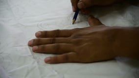 Dibujo de los modelos en la materia textil para el batik metrajes Dibujo de los modelos en la materia textil para el batik metrajes