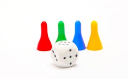 Dice And Four Pieces Stock Image