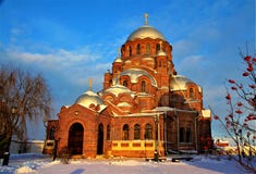 Die alte Kirche in Sviyazhsk, Kasan stockfoto Die alte Kirche in Sviyazhsk, Kasan stockfoto