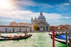 Die Basilika di Sankt Maria della Salute in Venedig stockfoto Die Basilika di Sankt Maria della Salute in Venedig stockfoto