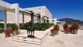 Die Getty Mitte in Los Angeles, Calif stockbilder Die Getty Mitte in Los Angeles, Calif stockbilder