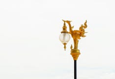 Die goldene Schwanlampe Stockfotografie Die goldene Schwanlampe Stockfotografie