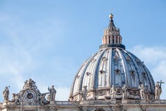 Die Haube von St Peter in Rom Italien lizenzfreies stockbild Die Haube von St Peter in Rom Italien lizenzfreies stockbild