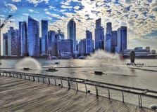 Die Schneckenbrücke, Singapur lizenzfreies stockfoto Die Schneckenbrücke, Singapur lizenzfreies stockfoto