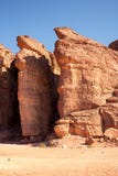 Die Solomons-Säulen in Nationalpark Timna, Elat, Israel lizenzfreies stockbild Die Solomons-Säulen in Nationalpark Timna, Elat, Israel lizenzfreies stockbild