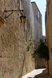 Die Stadt der Ruhe Einsame Straße Mdina Alte Stadt Malta-Besichtigung stockfoto Die Stadt der Ruhe Einsame Straße Mdina Alte Stadt Malta-Besichtigung stockfoto