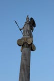 Die Statue der Göttin Athene von der modernen Akademie von Athen Griechenland lizenzfreie stockfotografie Die Statue der Göttin Athene von der modernen Akademie von Athen Griechenland lizenzfreie stockfotografie