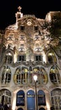 Die Straßenfassade der Casa Batllo in Barcelona, Catalonial, Spanien stockbilder Die Straßenfassade der Casa Batllo in Barcelona, Catalonial, Spanien stockbilder