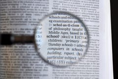 Die Wortschule lizenzfreie stockfotos Die Wortschule lizenzfreie stockfotos