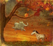 Dieren in het Bos royalty-vrije illustratie Dieren in het Bos royalty-vrije illustratie