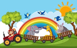 Dierenreis in aard stock illustratie Dierenreis in aard stock illustratie