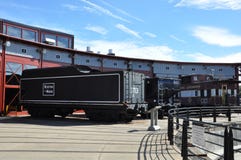 Diesel- lokomotiv på Steamtown den nationella historiska platsen i Scranton, Pennsylvania royaltyfria bilder Diesel- lokomotiv på Steamtown den nationella historiska platsen i Scranton, Pennsylvania royaltyfria bilder