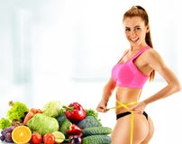 Dieting. Balanced diet based on raw organic vegetables royalty free stock photos Dieting. Balanced diet based on raw organic vegetables royalty free stock photos
