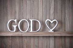 Dieu Christian Love Wood Background photographie stock libre de droits Dieu Christian Love Wood Background photographie stock libre de droits