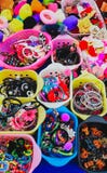 Colorful hair accessories for sale royalty free stock photos Colorful hair accessories for sale royalty free stock photos
