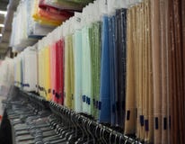 Different materials for handmade in the store royalty free stock photos Different materials for handmade in the store royalty free stock photos