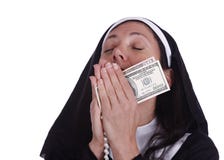 Image result for nuns with money