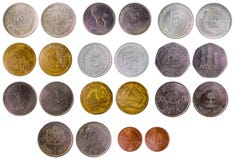 Different Old Arab Coins Royalty Free Stock Images