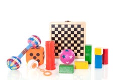 Different Sorts Of Toys Royalty Free Stock Photo