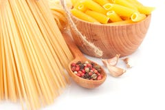 Different Types Of Pasta & Dishes Stock Photography