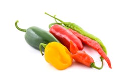 Different Variety of chillies stock photography Different Variety of chillies stock photography