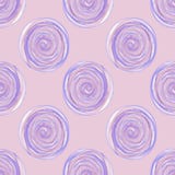 Digitaal cirkels spiraalvormig lilac purper naadloos patroon op lilac achtergrond royalty-vrije illustratie Digitaal cirkels spiraalvormig lilac purper naadloos patroon op lilac achtergrond royalty-vrije illustratie