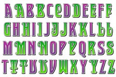 Digital Alphabet Jester Style Scrapbooking Element Stock Photography Digital Alphabet Jester Style Scrapbooking Element Stock Photography