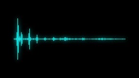 Digital audio spectrum sound wave effect