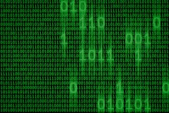 Digital binary computer data and streaming code concept background royalty free stock photography Digital binary computer data and streaming code concept background royalty free stock photography