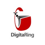 Digital circle ring like initial letter C or G logo concept design. Symbol graphic template element vector illustration Digital circle ring like initial letter C or G logo concept design. Symbol graphic template element vector illustration