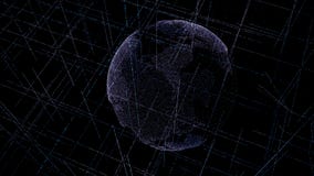 Digital data globe - abstract illustration of scientific technology data network surrounding planet earth conveying connectivity, royalty free stock photography Digital data globe - abstract illustration of scientific technology data network surrounding planet earth conveying connectivity, royalty free stock photography