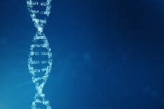 Digital DNA molecule, structure. Concept binary code human genome. DNA molecule with modified genes. 3D illustration royalty free stock photos Digital DNA molecule, structure. Concept binary code human genome. DNA molecule with modified genes. 3D illustration royalty free stock photos