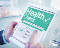 Digital Health Check Healthcare Concept