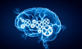 Digital human brain Royalty Free Stock Images Digital human brain Royalty Free Stock Images