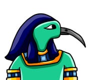 Egyptian God Thoth royalty free illustration Egyptian God Thoth royalty free illustration
