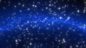 Digital night sky with stars and nebula background