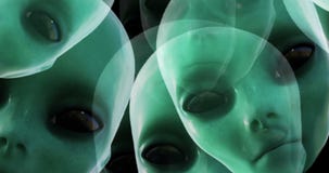 Digital 3D Animation of Alien Heads