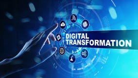 Digital transformation, disruption, innovation. Business and modern technology concept.