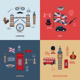 Digital vector london simple icons vector illustration Digital vector london simple icons vector illustration