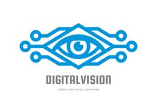 Digital vision - illustration för begrepp för vektorlogomall Abstrakt idérikt tecken för mänskligt öga Säkerhetsteknologi och bev vektor illustrationer Digital vision - illustration för begrepp för vektorlogomall Abstrakt idérikt tecken för mänskligt öga Säkerhetsteknologi och bev vektor illustrationer