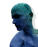 Digitalcyber-Kreisläuf-Kopf vektor abbildung Digitalcyber-Kreisläuf-Kopf vektor abbildung