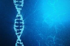 Digitale DNA-molecule, structuur Het menselijke genoom van de concepten binaire code DNA-molecule met gewijzigde genen 3D Illustr vector illustratie Digitale DNA-molecule, structuur Het menselijke genoom van de concepten binaire code DNA-molecule met gewijzigde genen 3D Illustr vector illustratie