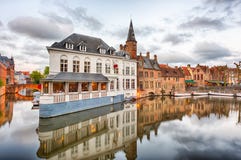 Dijver Canal In Bruges, Belgium Royalty Free Stock Photo Dijver Canal In Bruges, Belgium Royalty Free Stock Photo