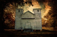 Dilapidated White Wood Frame Texas Country Church Royalty Free Stock Image Dilapidated White Wood Frame Texas Country Church Royalty Free Stock Image