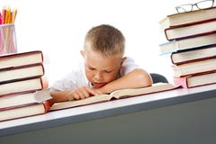 Diligent pupil Stock Photo Diligent pupil Stock Photo